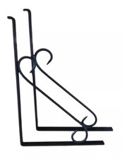 Coppia Staffe Reggi Mensola In Ferro Battuto cm 43 x ￼30 /Miglior Prezzo