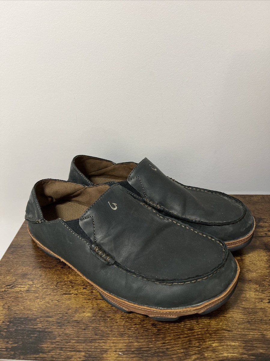 Olukai Mens Moloa Black Toffee Men display picture 2