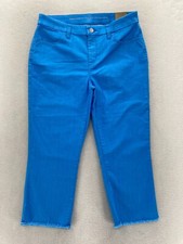 Chico's Perfect Stretch Girlfriend Slim Leg Capri Jeans Women's 0 Blue Denim NWT