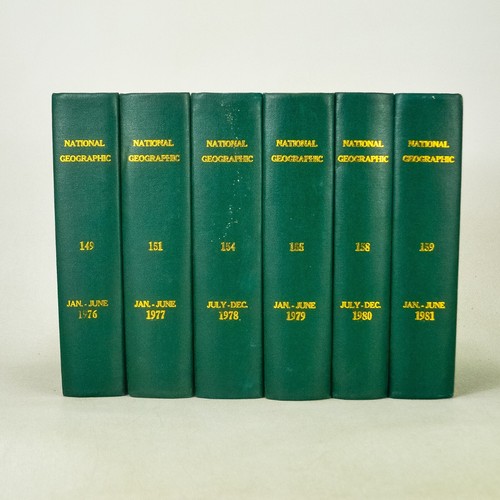 National Geographic Magazine HC Set Vol 149, 151, 154, 155, 158, 159 1976-1981