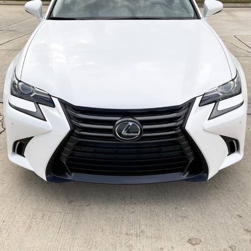 Chrome Delete Blackout Overlay for 2016-20 Lexus GS Front Bumper Grill Trim - Picture 5 of 5