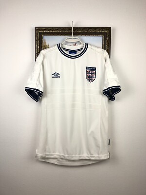 England Home football shirt 1999 Soccer Umbro Jersey Mens Trikot