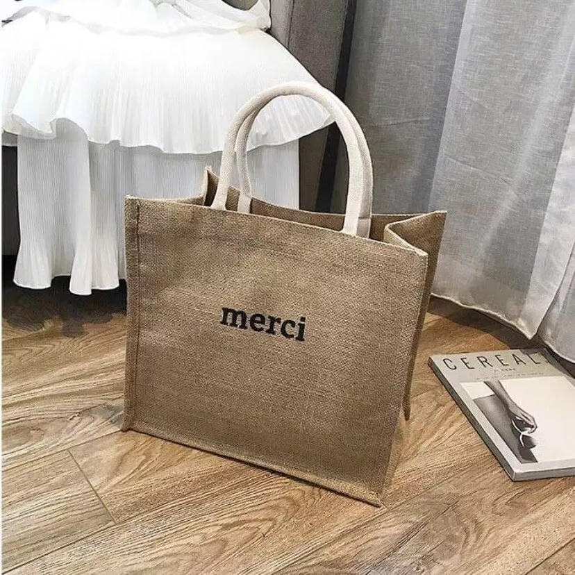 merci canvas bag