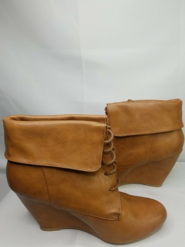 High Wedge Heel Ankle Boots Women 
