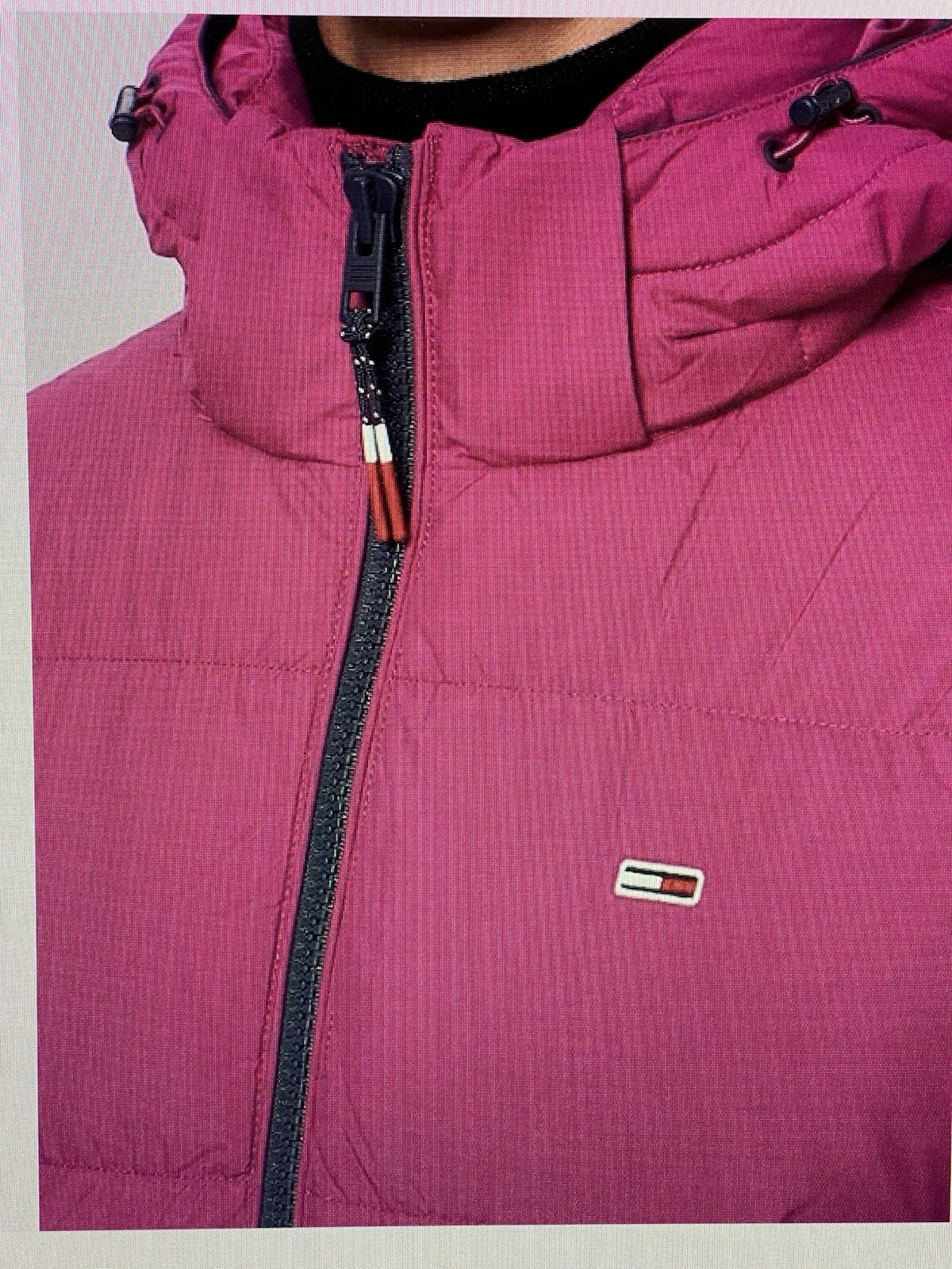Tommy Hilfiger Men's TJM Essential Down Jacket Autumn Plum size S image 3