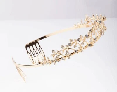 Fogun Bride Wedding Crown Jewelry Hair Accessories Tiara Bridal Party Headband