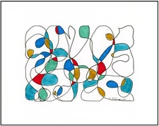 STRATEGIC ALLIANCES Abstract Colorist Original Expressionism Painting Art