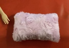 VTG Barbie Doll Pillow Pink Floral Plush Roses Replacement 2 X 3.5