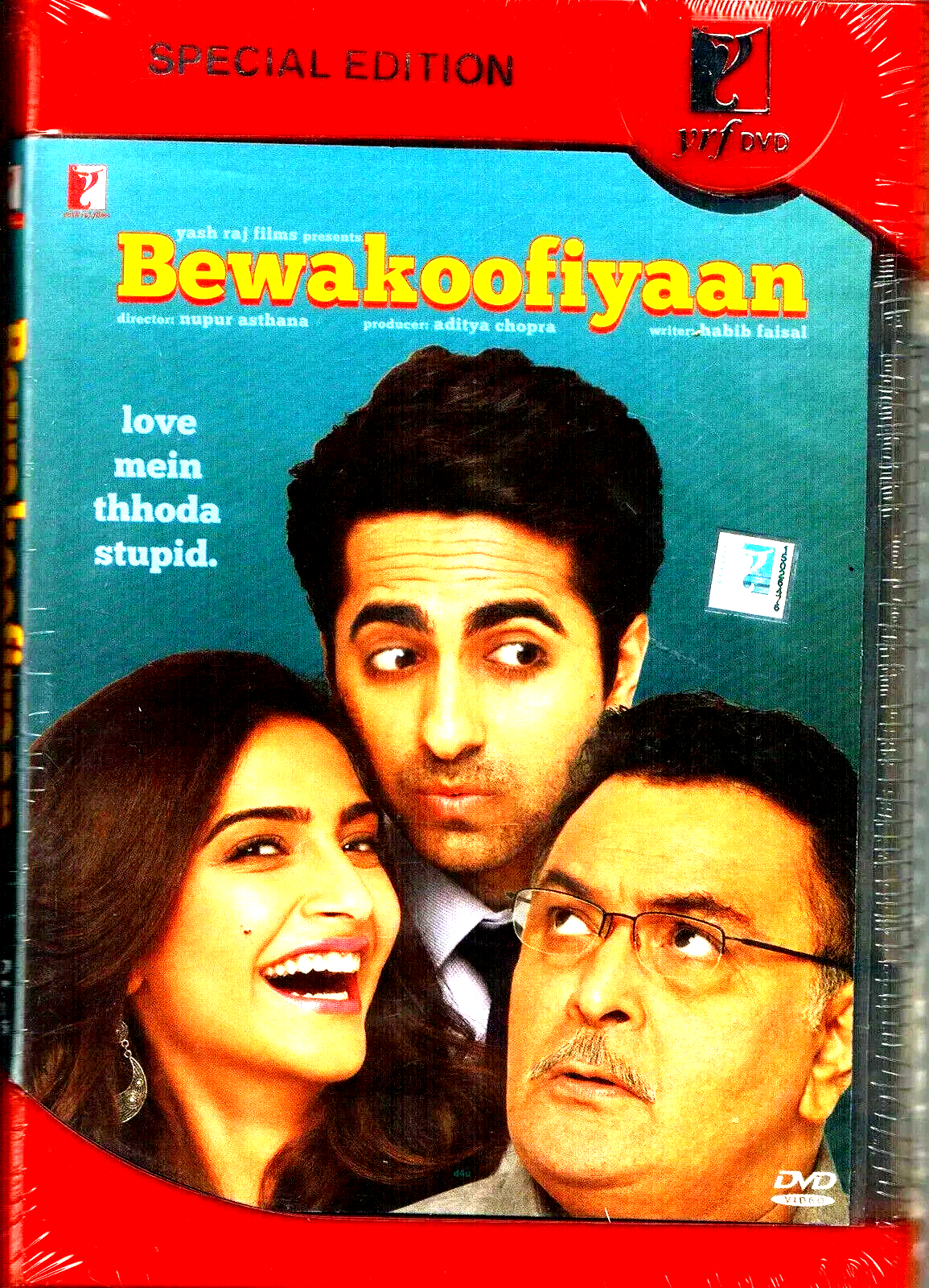 BEWAKOOFIYAAN -Ayushmann Khurrana,Sonam Kapoor-BOLLYWOOD 2 DISC DVD-ENGLISH SUBS