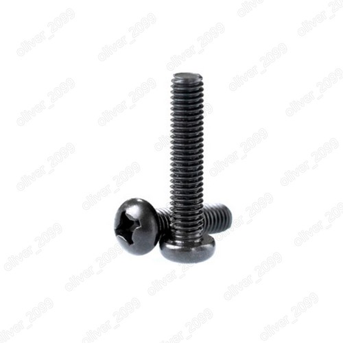 Tornillos de cabeza de cacerola pequeños Phillips Cross de acero inoxidable 304 negros M2 M2,5 M3 M4 - Imagen 5 de 6