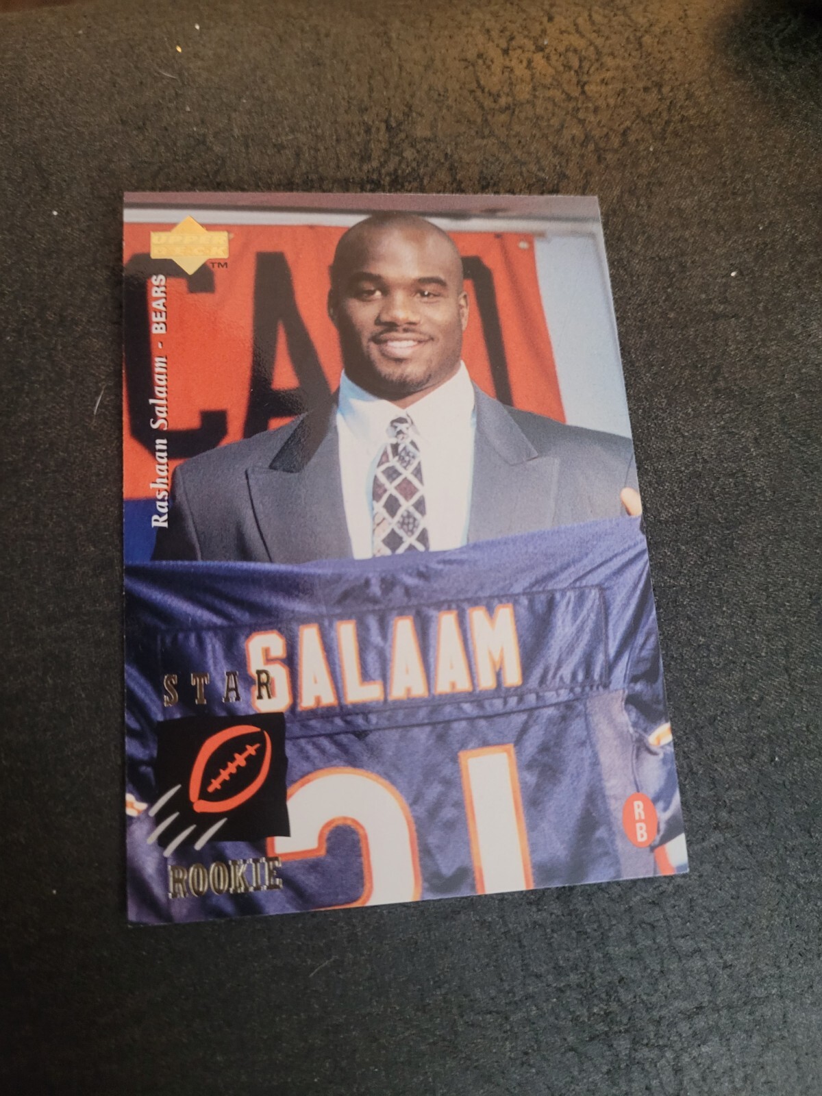 B177 1995 Upper Deck Football Star Rookie Rashaan Salaam #18