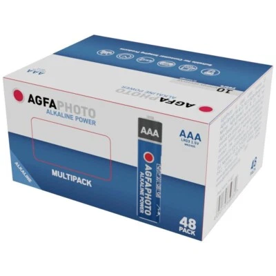 Pile AAA LR3 AgfaPhoto lot de 48 piles AAA LR03 alcaline 1.5V pack économique