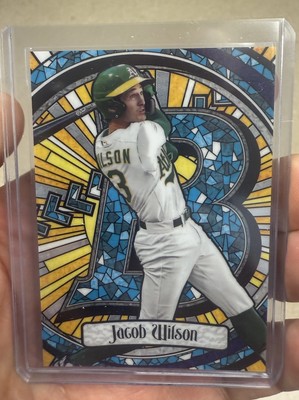 JACOB WILSON 2023 Bowman Chrome Draft Stained Glass Athletics A's