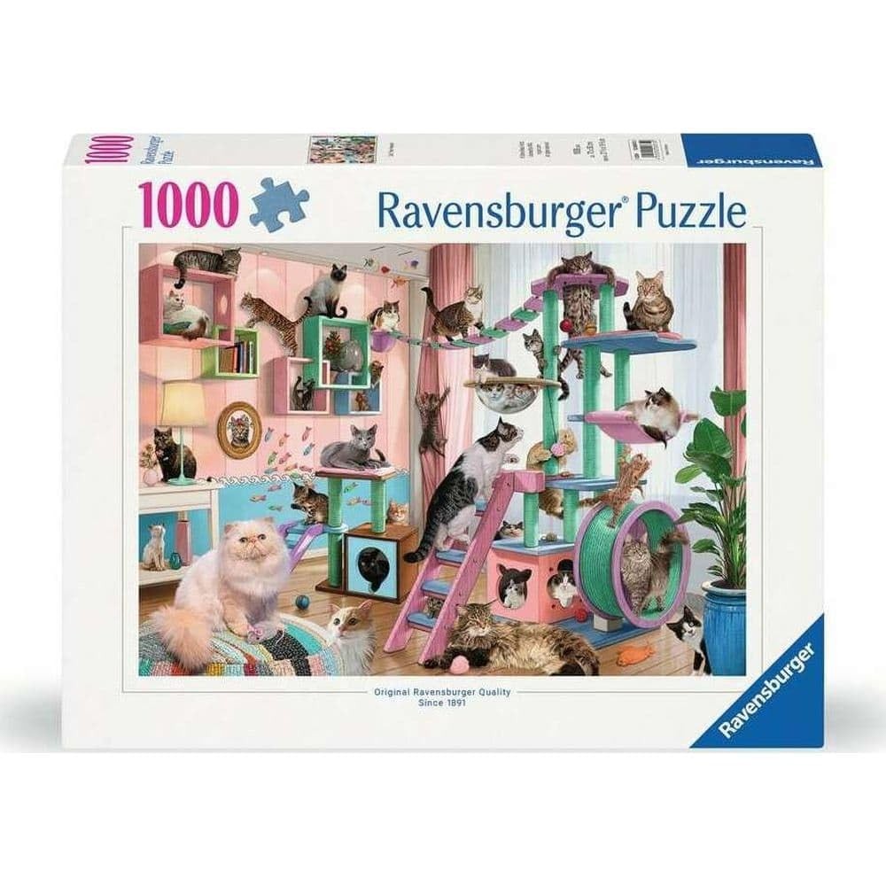 Ravensburger Cat Tree Heaven 1000 Piece Jigsaw Puzzle for Adults - 12000875 - Ha
