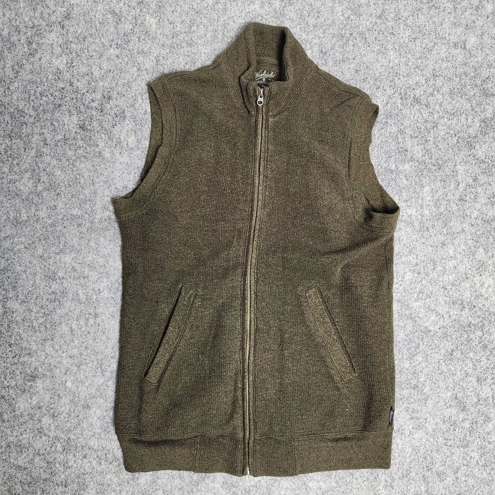 Woolrich Bromley Thermal Vest Men M Brown Sleeveless Outdoor Gorpcore Cotton