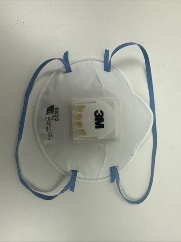 3M 8822 P2 Valved Cupped Particulate Respirator Face Mask Cool Flow Protection - Picture 2 of 12