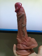 Consolador Dildo Manual Pene Masculino Juguete Sexual Adulto Mujer Hombre 8"