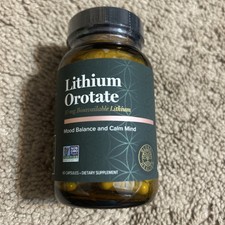 Global Healing Lithium Orotate 10mg Supplement - 60 Capsules