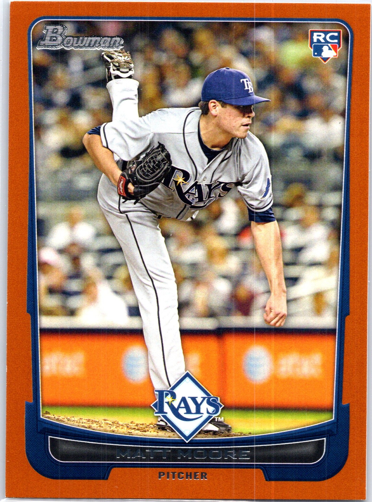 2012 Bowman #211 Matt Moore Orange #/250