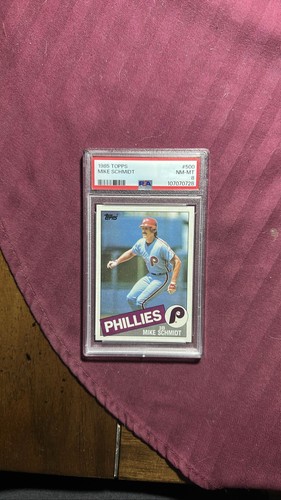 1985 Topps Mike Schmidt #500 card