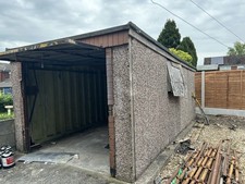 Single Concrete Garage