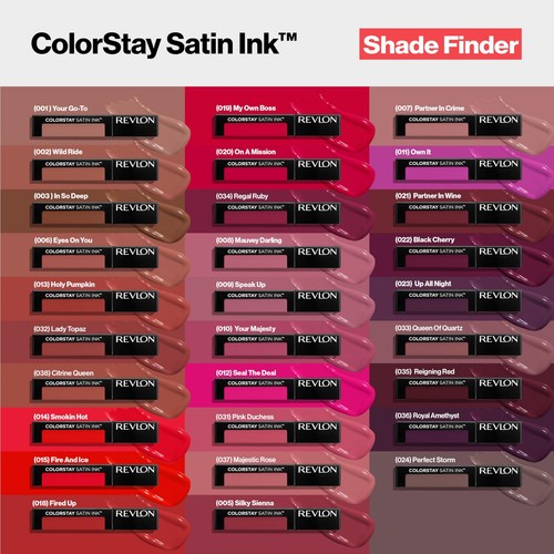 Revlon ColorStay Satin Ink flüssiger Lippenstift 0,17 flüssige Unzen - 032 Lady Topaz - Bild 8 von 9