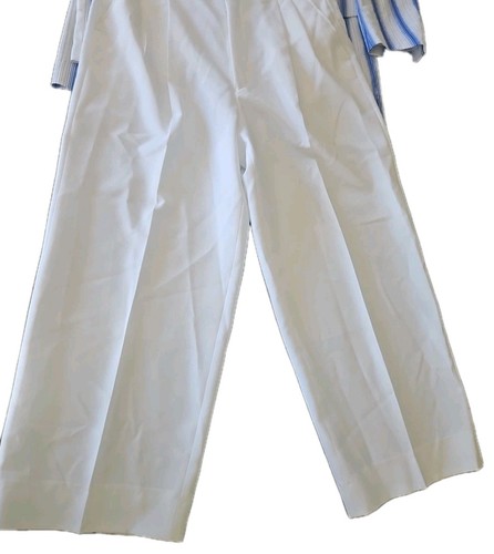 Vittorio St. Angelo Men 42 R 3 Piece White/Blue Striped Suit FLAMBOYANT TRAVOLTA - Picture 15 of 18