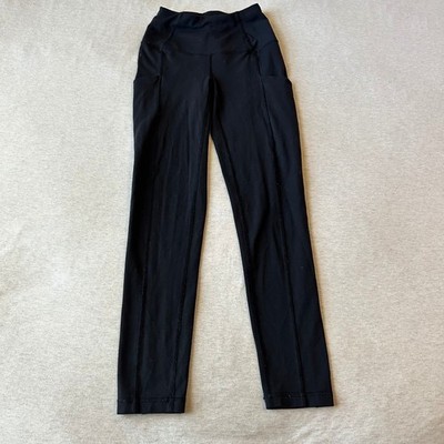 The North Face Womens XS Black High Waisted Athletic Leggings with Side Pockets