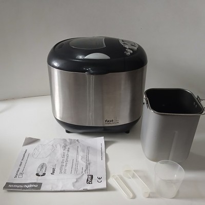 Morphy Richards Fast Bake Brotbackautomat Edelstahl schwarz voll funktionsfähig