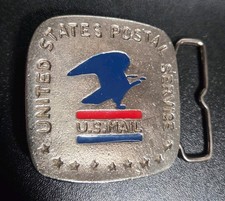 USPS Vintage Mail Postal Worker Belt Buckle