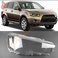 Cubierta de faro derecho para Mitsubishi Outlander 2010-12 t carcasa de lente de faro de coche