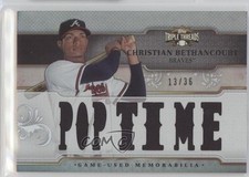 2014 Topps Triple Threads Relics 13/36 Christian Bethancourt #TTR-CB2 0v1