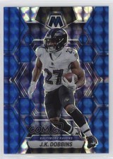 2023 Panini Mosaic Blue Mosaic Prizm 43/99 JK Dobbins #14 uk2