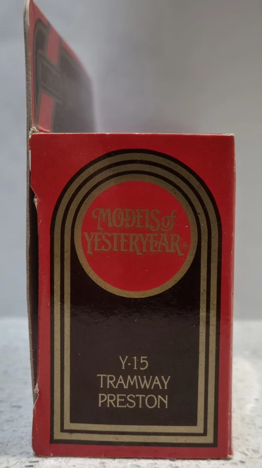 Matchbox Models Of Yesteryear Y-15 Preston Tramcar Limited Edition Blue BOXED - Image 3 of 4