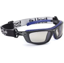 2 Pair Bolle 40278 Baxter Safety Glasses Black/Blue Frame - CSP Platinum Lens X2