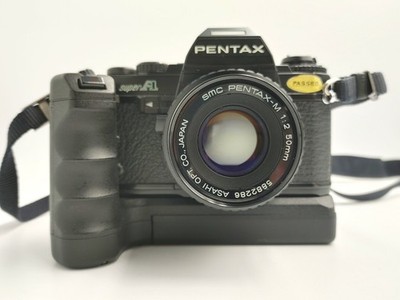 Pentax Super A 35mm Film Camera With Motor Drive and lens. | eBay