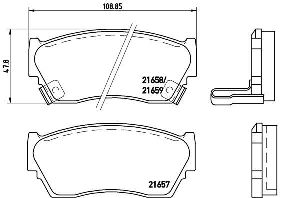 Plaquettes de frein Brembo P 56 027 pour stopper l usure prematuree du disque avant