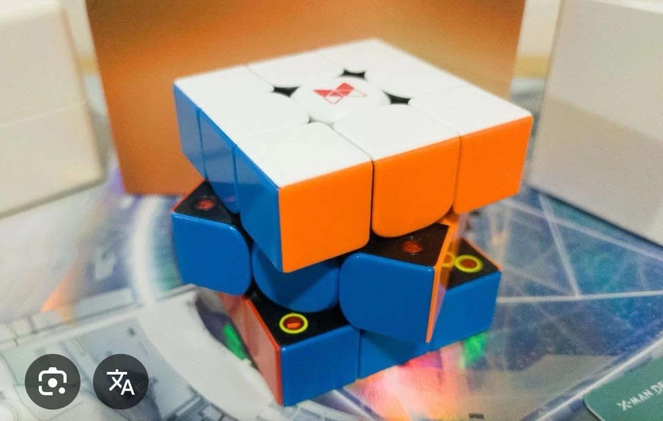 Qiyi XMD Tornado V4 M 3x3x3 Cubo Limitado Negro V4M 3x3 Insignia Magnética Foto 2 de 3