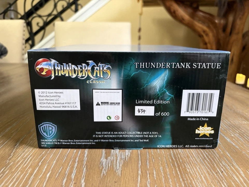 Thundercats Thundertank SDCC 2012 exclusivo #434/600 nuevo en caja Icon Heroes Foto 2 de 4