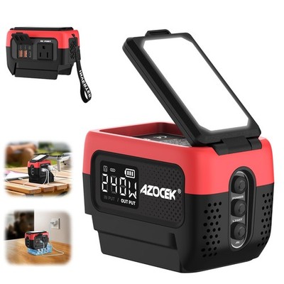 Azocek 240W Power Inverter Pure Sine Wave Compatible with Milwaukee 18V Batte...