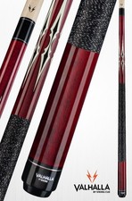 Viking Valhalla VA232 Pool Cue   Red Stained Finish, Cream Graphic Accents