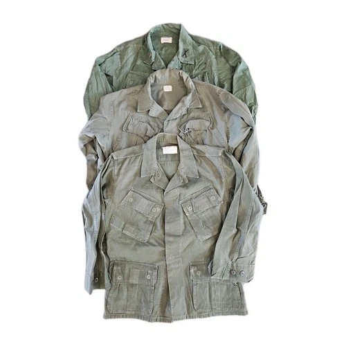 Wholesale Lot True Vtg Jungle Jacket OG-107 Military Vietnam War Slant Pocket S