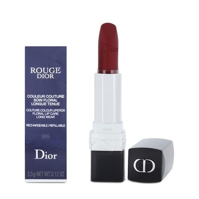 Dior Rougue Contour Colour Lippenstift & Wear 999 Matt Rot Long Wear Lippenfarbe