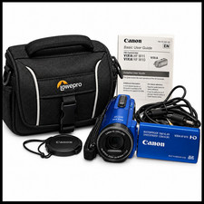 Canon Vixia HF W10 40x optical zoom, Waterproof, shockproof blue camcorder