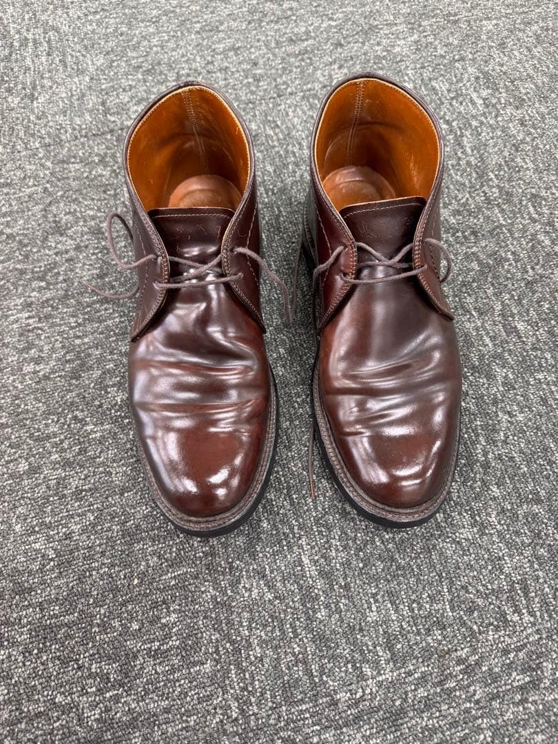 Alden Shoes 1339 Shell Cordovan Chukka Boots Brown Men Size US 7.5