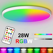 RGB LED Ceiling Light Round Panel Down Lights Living Room Bedroom Wall Lamp UK