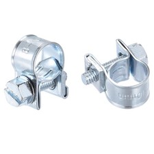 10pcs 8-10mm Mini Fuel Injection Hose Clamp Zinc Plated Steel Fuel Line Clamp