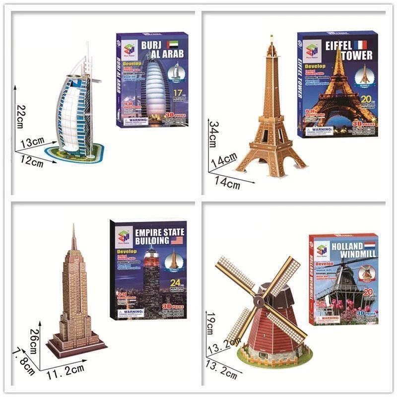 New 3D Puzzle DIY World Famous Architecture Building Puzzles Toys Gift Model - Image 4 of 4