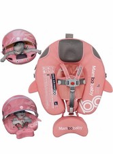 Mambobaby Infant Pool Float Narwhal Pink Canopy Baby Swim Float