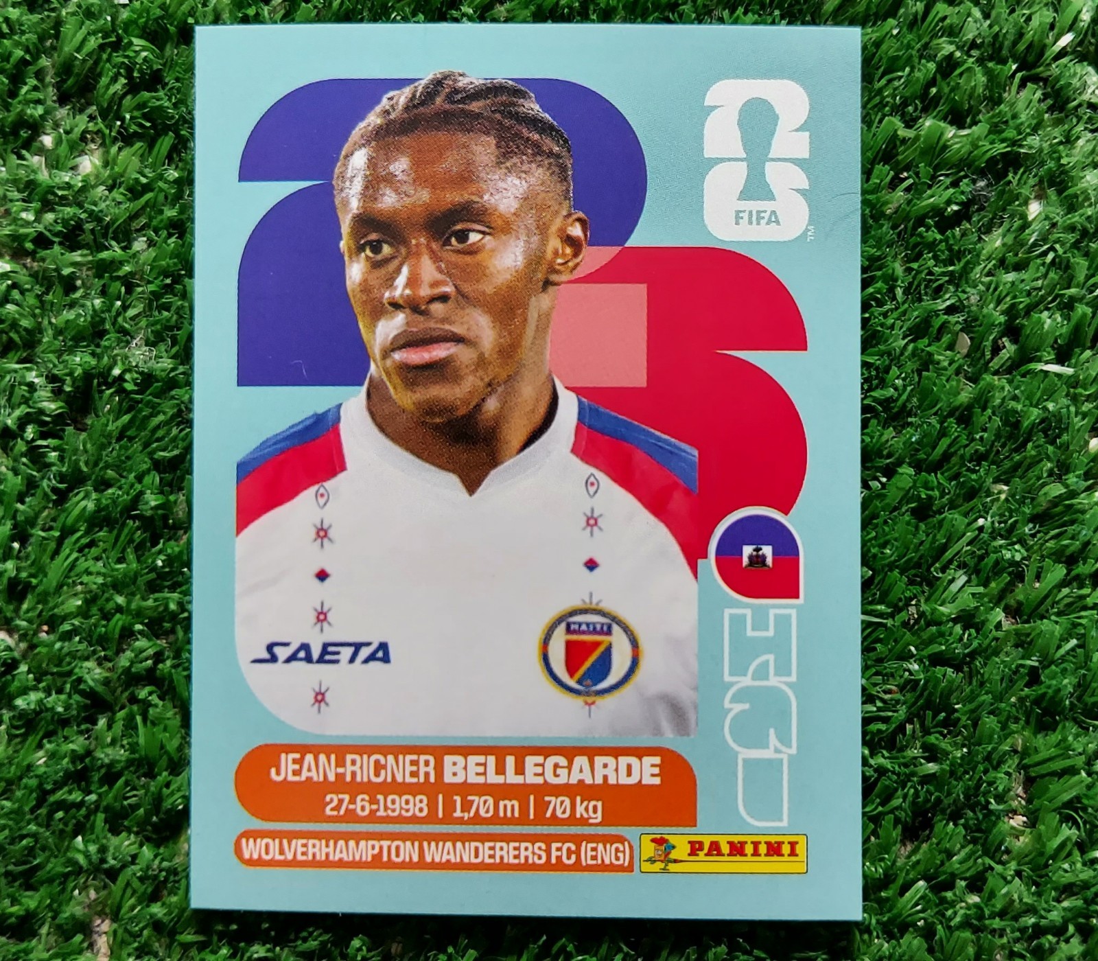 FIGURINA CALCIATORI PANINI USA 2026 WC HAITI HAI12 BELLEGARDE WORLD ⚽️